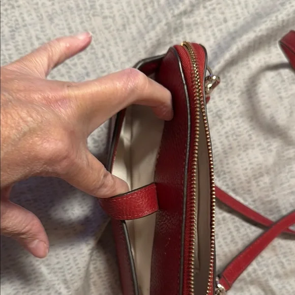 Kate Spade Red Crossbody Bag with Textured Finish - Picture 6 of 6